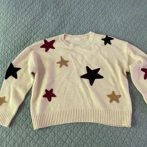 Ivory star-print sweater Altar-d State